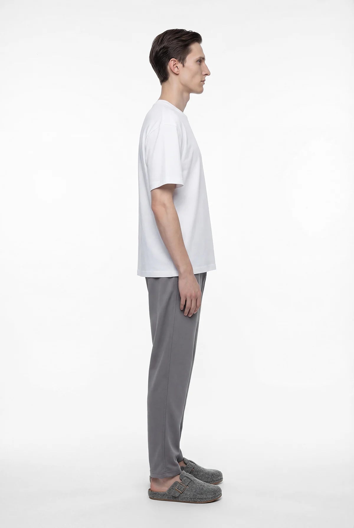 Men's Basic Pajama Bottoms with Elastic Waistband