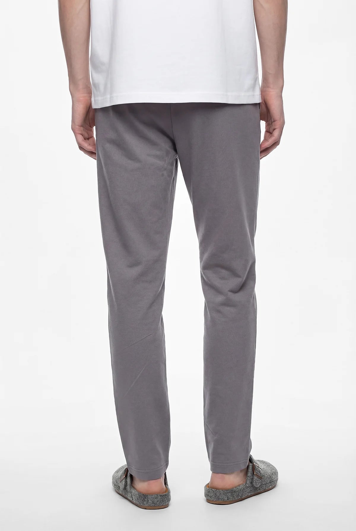 Men's Basic Pajama Bottoms with Elastic Waistband