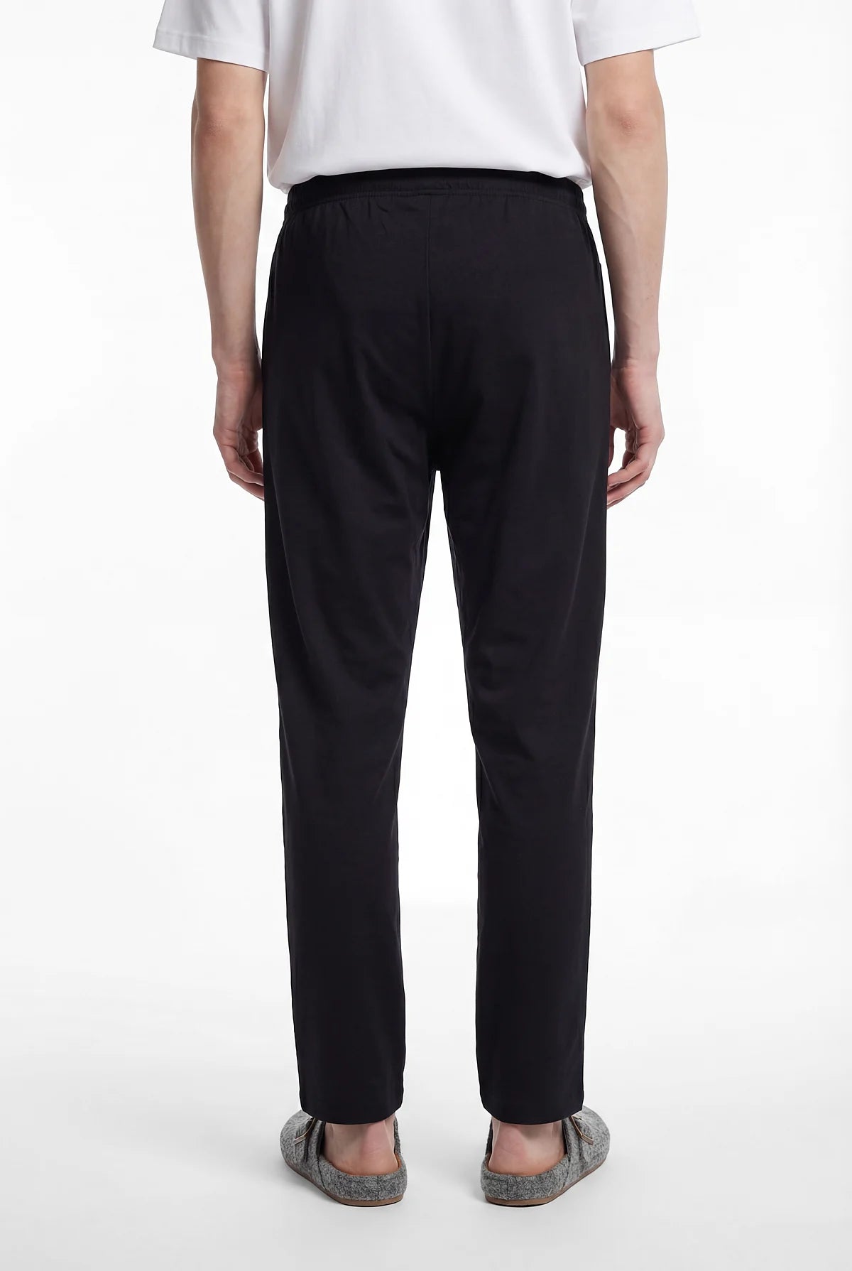 Men's Basic Pajama Bottoms with Elastic Waistband