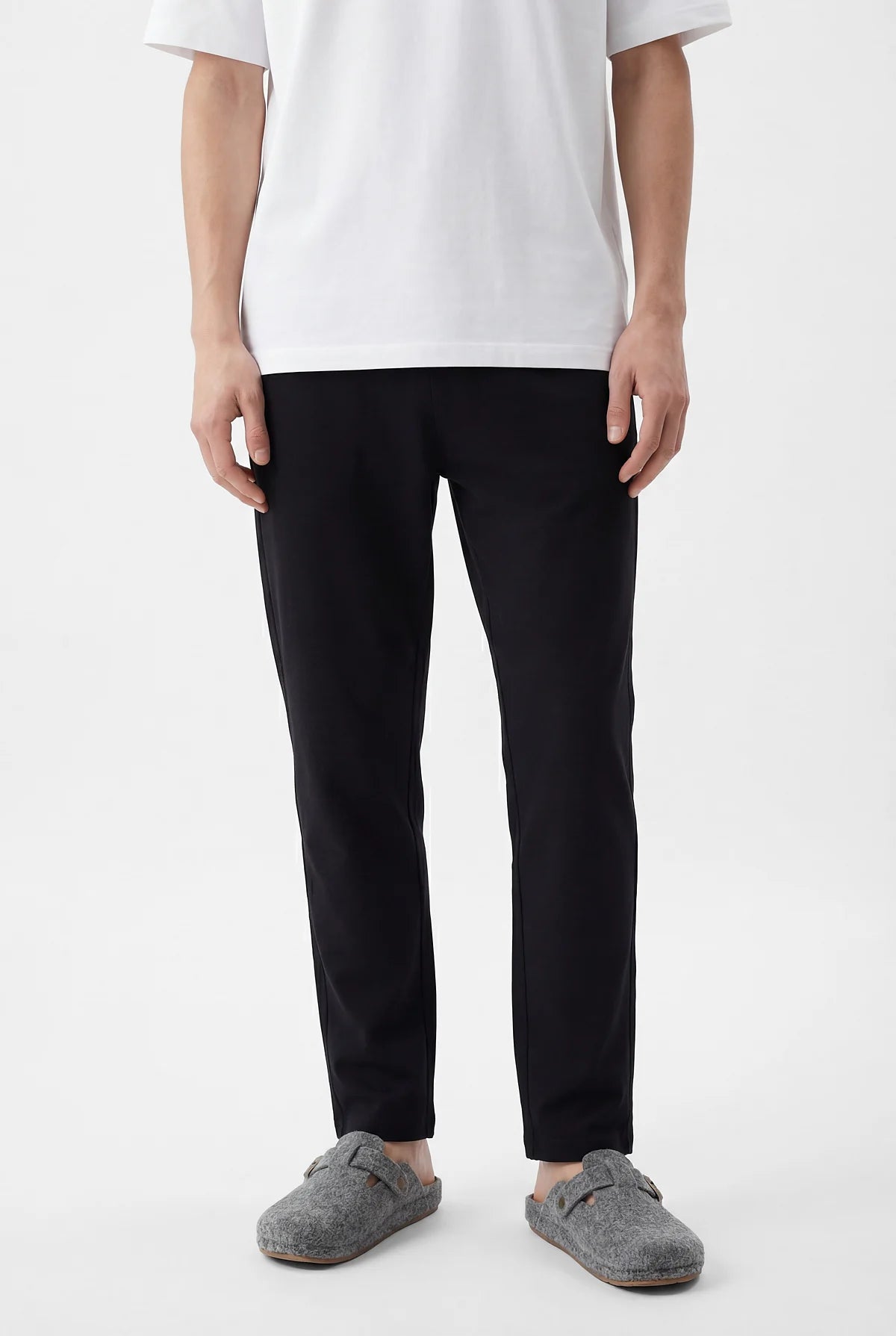 Men's Basic Pajama Bottoms with Elastic Waistband