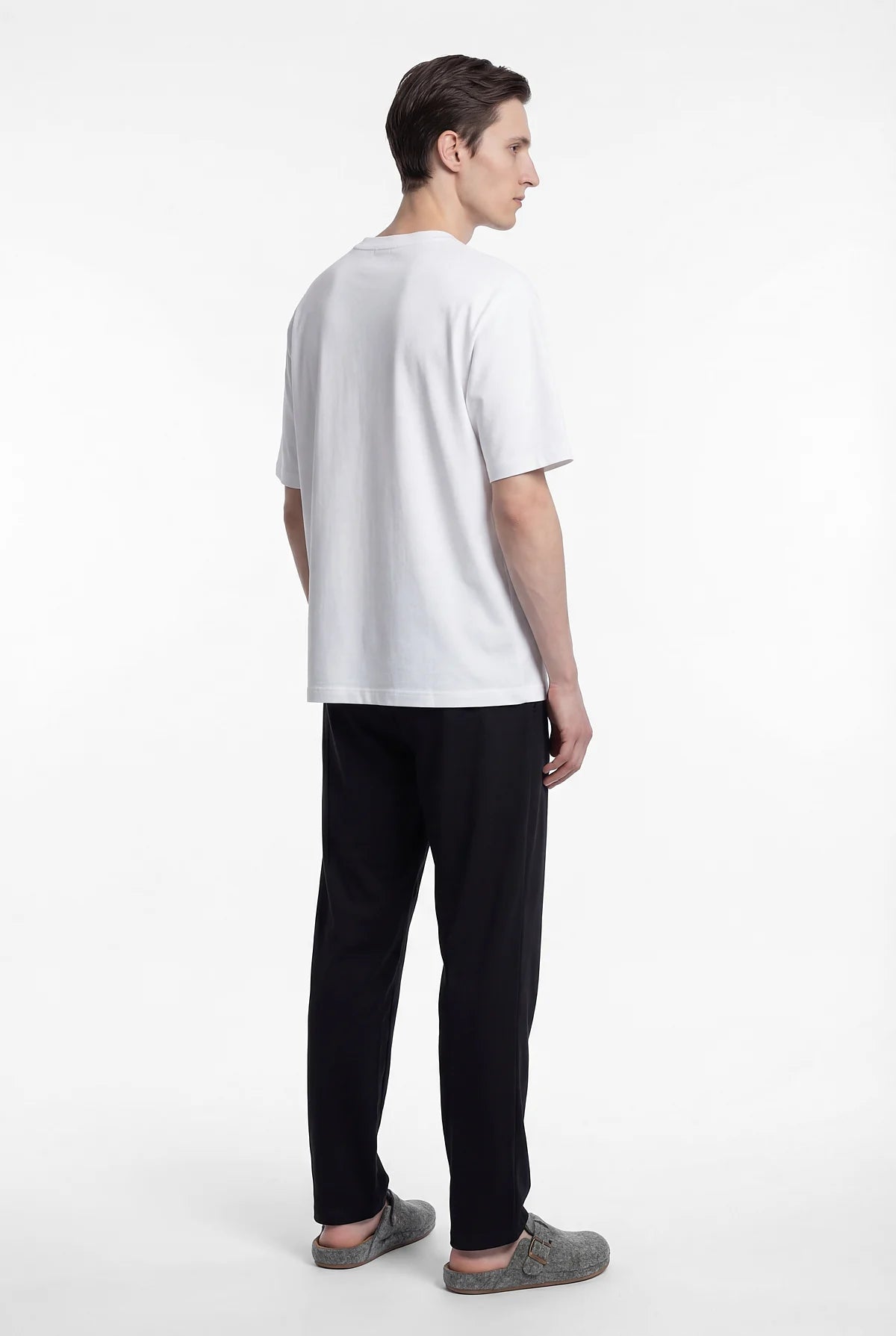 Men's Basic Pajama Bottoms with Elastic Waistband
