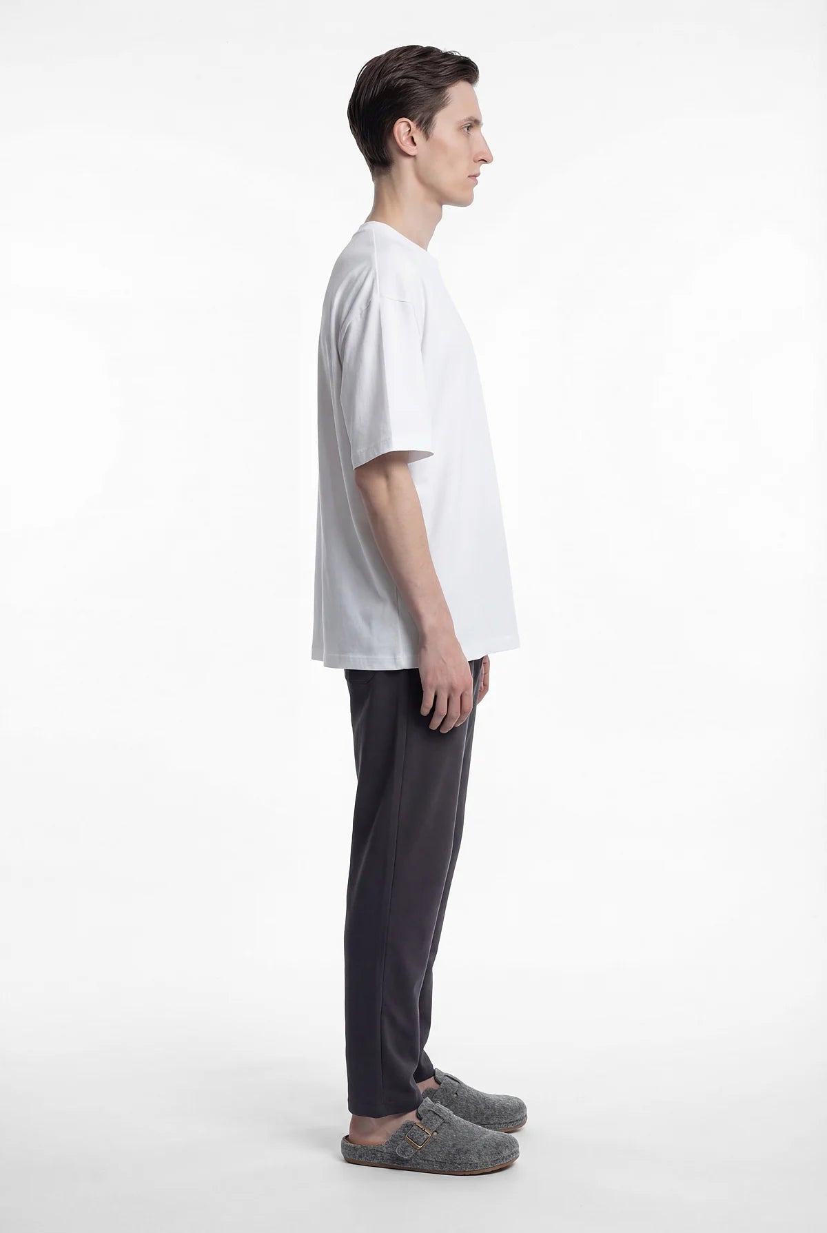 Men's Basic Pajama Bottoms with Elastic Waistband