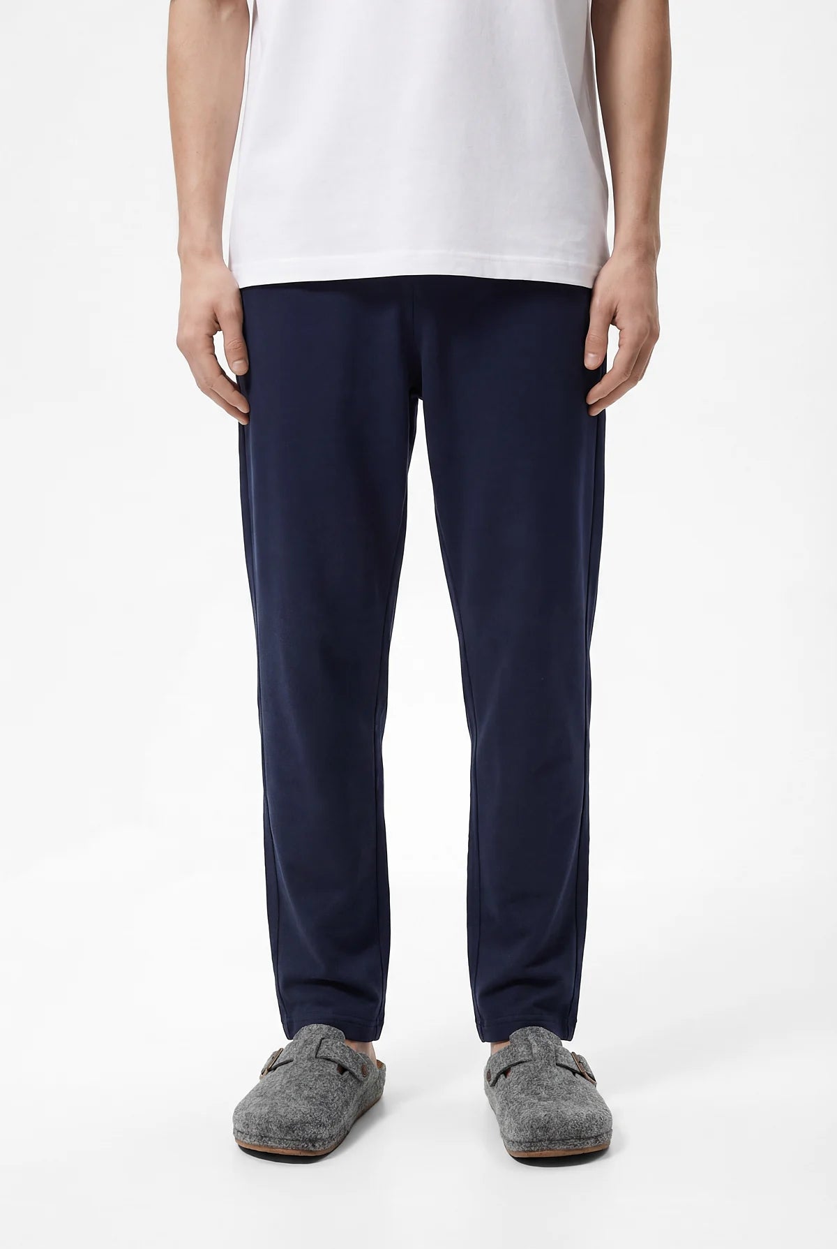 Men's Basic Pajama Bottoms with Elastic Waistband
