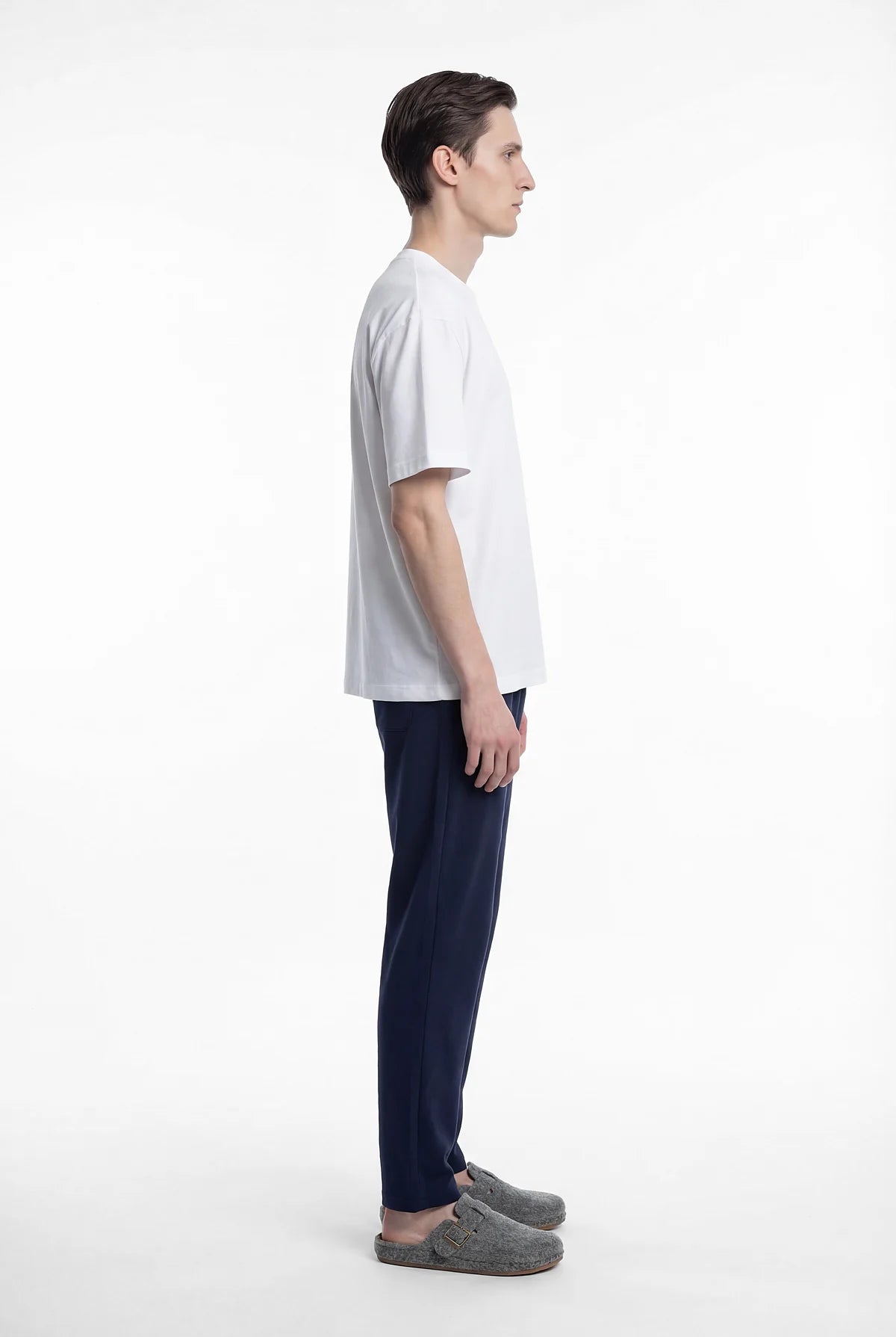 Men's Basic Pajama Bottoms with Elastic Waistband