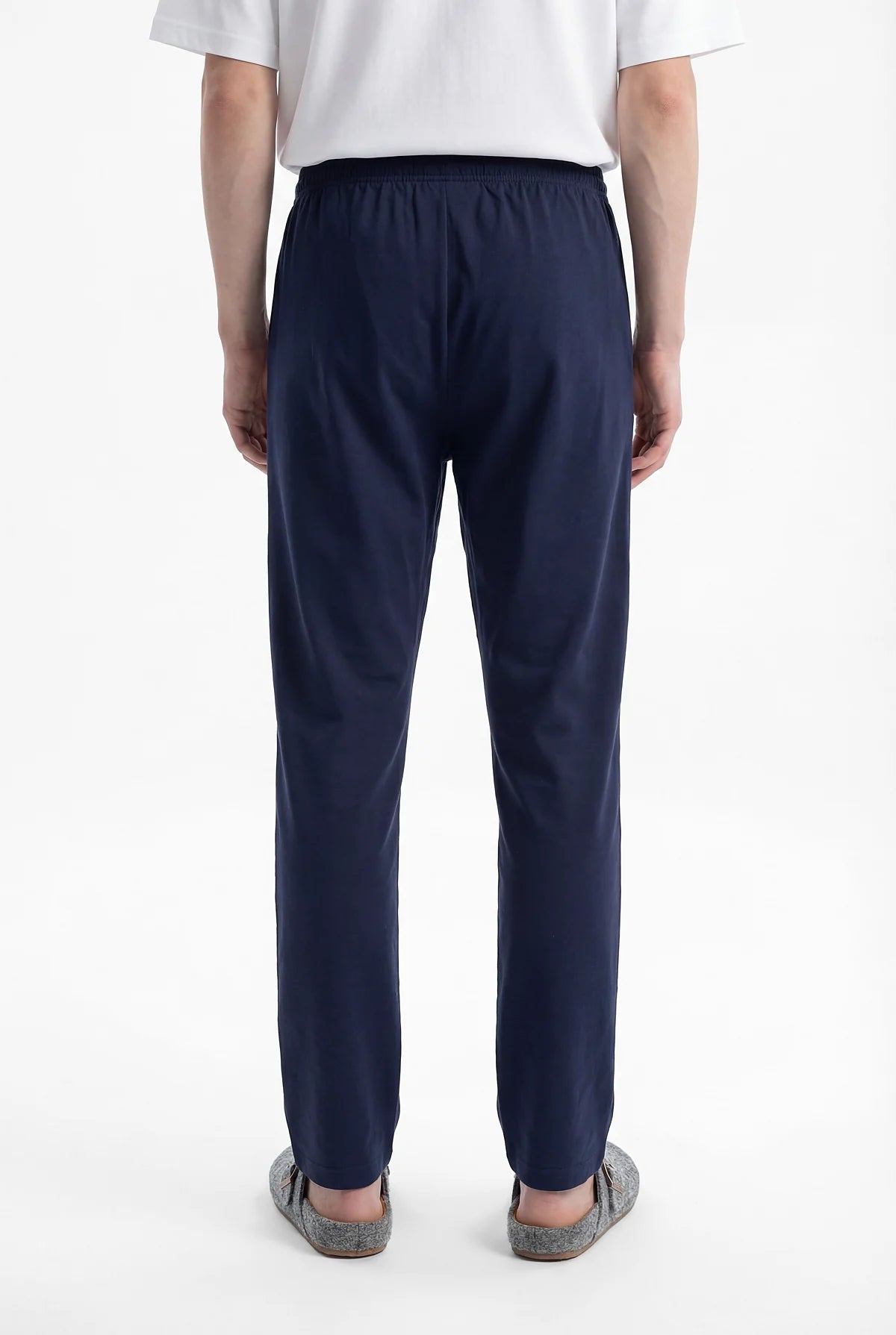 Men's Basic Pajama Bottoms with Elastic Waistband